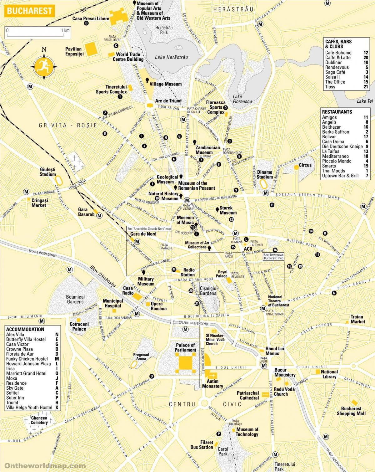 Mapa miasta Bukareszt